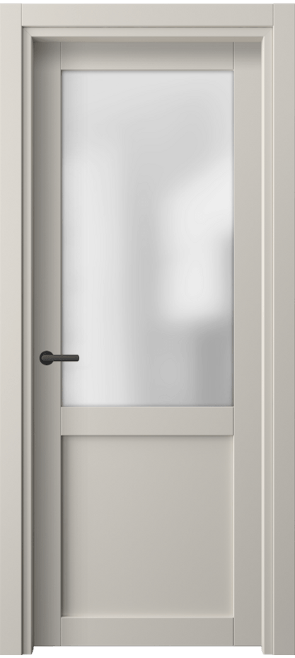 Межкомнатная дверь Нео 2122 ПЭТ светло-серый Сатинированное стекло Цена 30900 ₽ | Volhovec