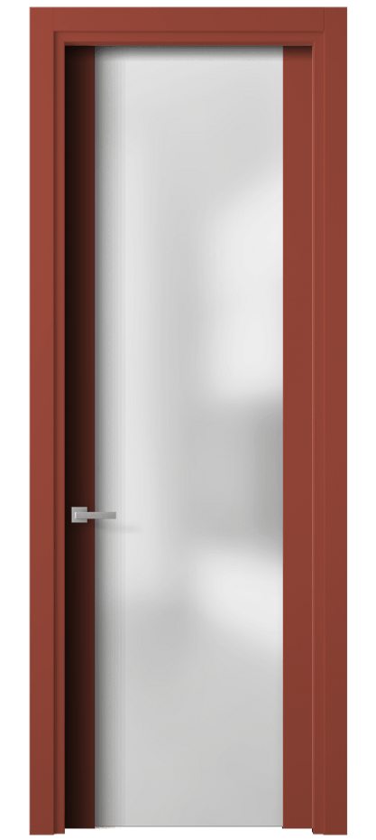 Межкомнатная дверь Planum 4114 Матовый белоснежный Сатинированное стекло Цена 84920 ₽ | Volhovec