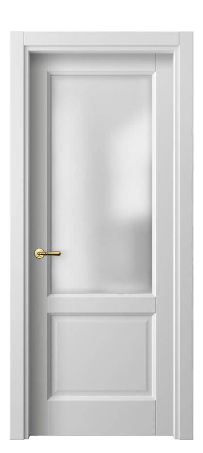 Межкомнатная дверь Галант 1422 Матовый белоснежный Сатинированное стекло Цена 51930 ₽ | Volhovec