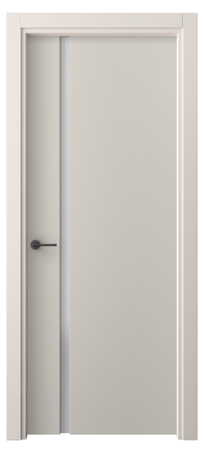 Межкомнатная дверь Freedom 4222 ПЭТ светло-серый Сатинированное стекло Цена 39710 ₽ | Volhovec