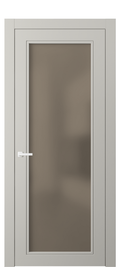 Межкомнатная дверь Neo Classic 8000 Матовый тёплый серый Сатинированное бронзовое стекло, триплекс Цена 69431 ₽ | Volhovec