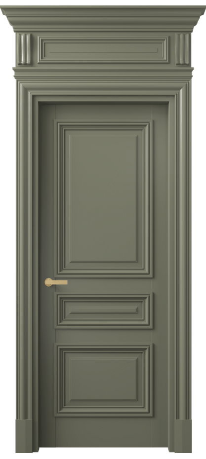 Межкомнатная дверь Антик 7305 Матовый оливковый тёмный  Цена 196931 ₽ | Volhovec