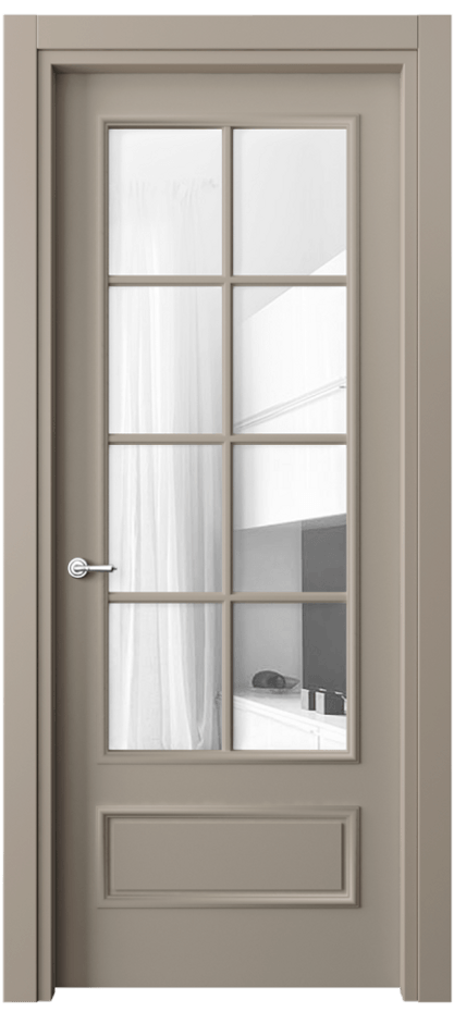 Дверь межкомнатная Paris 8112 Матовый бисквитный Прозрачное стекло, 4 мм Гладкий наличник МБСК Цена 72399 ₽ Наличники уже входят в базовый комплект. Фабрика дверей Волховец 8 (800) 551 43 19 Межкомнатная дверь Paris 8112 Матовый бисквитный Прозрачное стекло, 4 мм Цена 72399 ₽| Volhovec