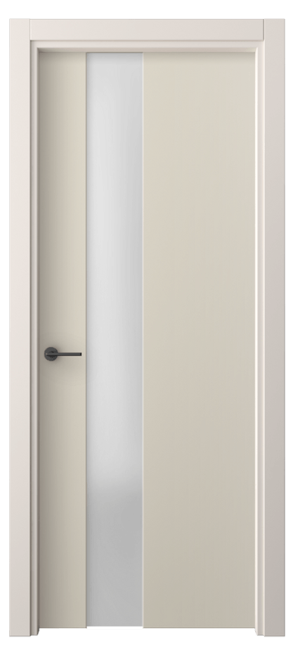 Межкомнатная дверь Фридом 4224 ПЭТ светло-бежевый Сатинированное стекло Цена 38100 ₽ | Volhovec