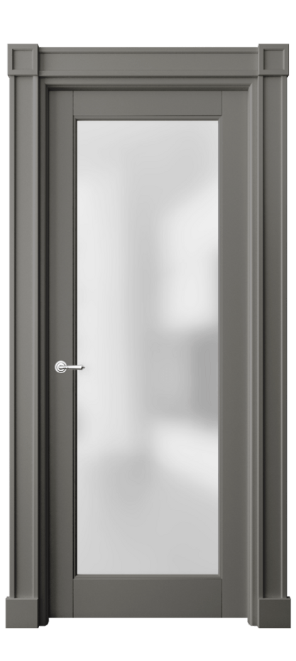 Межкомнатная дверь Toscana Plano 6300 Бук классический серый Сатинированное стекло Цена 107780 ₽ | Volhovec