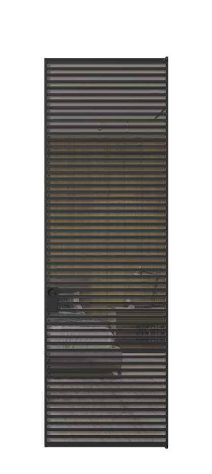 Алюминиевая дверь АЛПЛ040.07 Алюминий Черный Рефлективное серое стекло "Stopsol", калёное. Без короба чер Цена 238690 Стоимость комплекта двери включает:
1. Полотно (600/650/700/750/800/850/900/950*2000-2400 мм).
2. Короб
3. Комплект фурнитуры (2 торцевые петли и магнитный замок с ответной планкой). Фабрика дверей Волховец 8 (800) 551 43 19 Алюминиевая дверь АЛПЛ040.07 Алюминий Черный Рефлективное серое стекло "Stopsol", калёное Цена 238690 | Volhovec