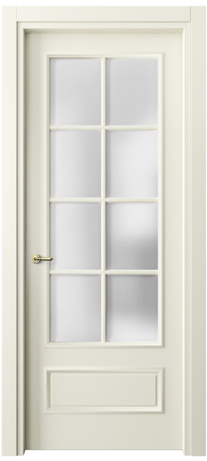 Межкомнатная дверь Paris 8112 Матовый молочно-белый Сатинированное стекло Цена 79640 ₽| Volhovec