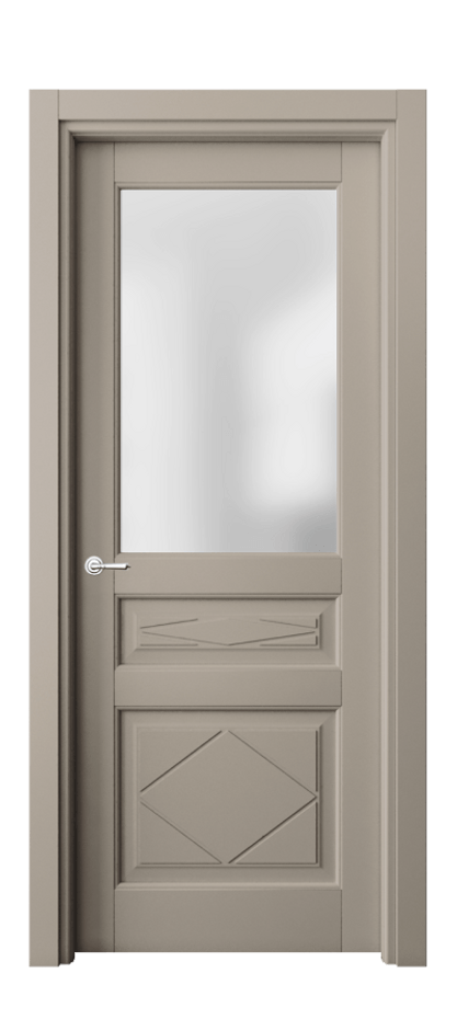 Межкомнатная дверь Toscana Rombo 6344 Бук бисквитный Сатинированное стекло Цена 83951 ₽ | Volhovec