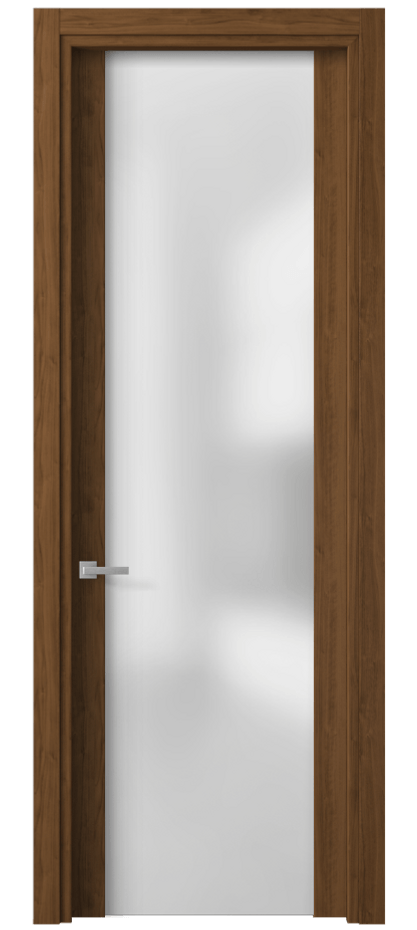 Межкомнатная дверь Планум 4114 Лесной орех Сатинированное стекло Цена 43780 ₽ | Volhovec