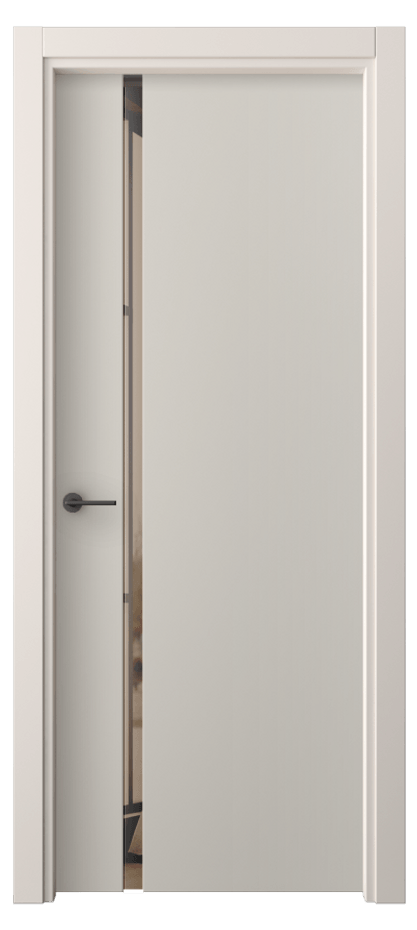 Межкомнатная дверь Freedom 4222 ПЭТ светло-серый Двустороннее бронзовое зеркало, триплекс Цена 41910 ₽ | Volhovec