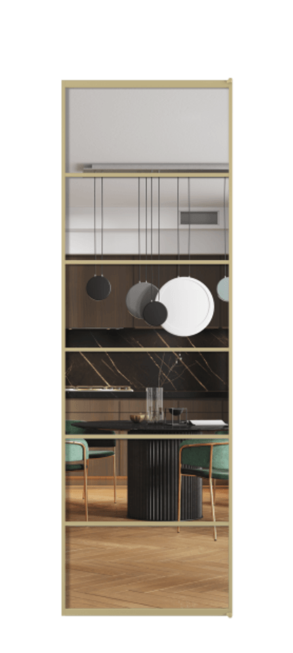 Алюминиевая дверь АЛПЛ040.04  Прозрачное стекло "Кристал Вижн", калёное Цена 174640  | Volhovec