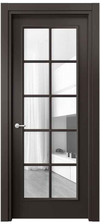 Дверь межкомнатная Paris 8102 Матовый антрацит Прозрачное стекло, 4 мм Гладкий наличник МАН Цена 72399 ₽ Наличники уже входят в базовый комплект. Фабрика дверей Волховец 8 (800) 551 43 19 Межкомнатная дверь Paris 8102 Матовый антрацит Прозрачное стекло, 4 мм Цена 72399 ₽| Volhovec