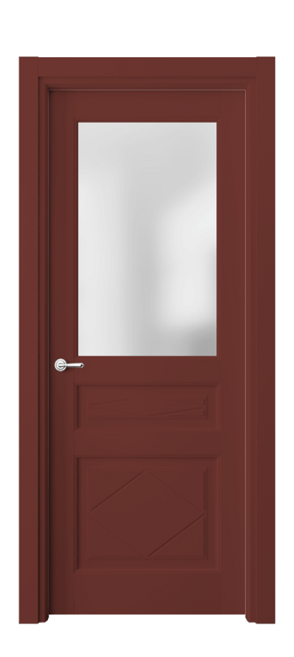 Межкомнатная дверь Toscana Rombo 6344 Бук белоснежный Сатинированное стекло Цена 109210 ₽ | Volhovec