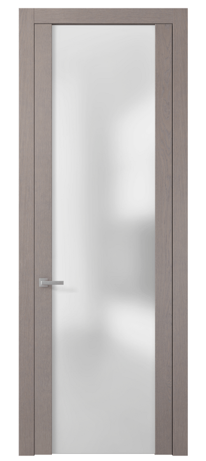 Межкомнатная дверь Planum 4114 Дуб дымчатый Сатинированное стекло. Цена 75570 #CURRENCY# | Volhovec
