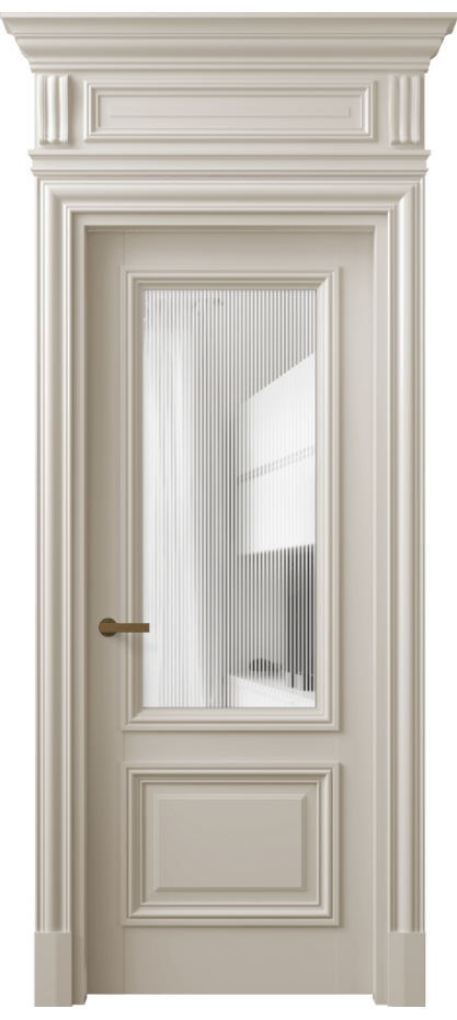 Дверь межкомнатная Антик 7302 Матовый светло-бежевый Рифлёное стекло "Дюна", триплекс КЭП + Объёмный фриз + Карниз МСБЖ Цена 199571 ₽ Наличники уже входят в базовый комплект. Фабрика дверей Волховец 8 (800) 551 43 19 Межкомнатная дверь Антик 7302 Матовый светло-бежевый Рифлёное стекло "Дюна", триплекс Цена 199571 ₽ | Volhovec