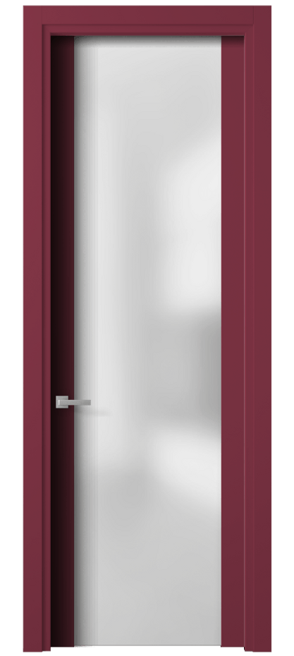 Межкомнатная дверь Planum 4114 Матовый белоснежный Сатинированное стекло Цена 79750 ₽ | Volhovec