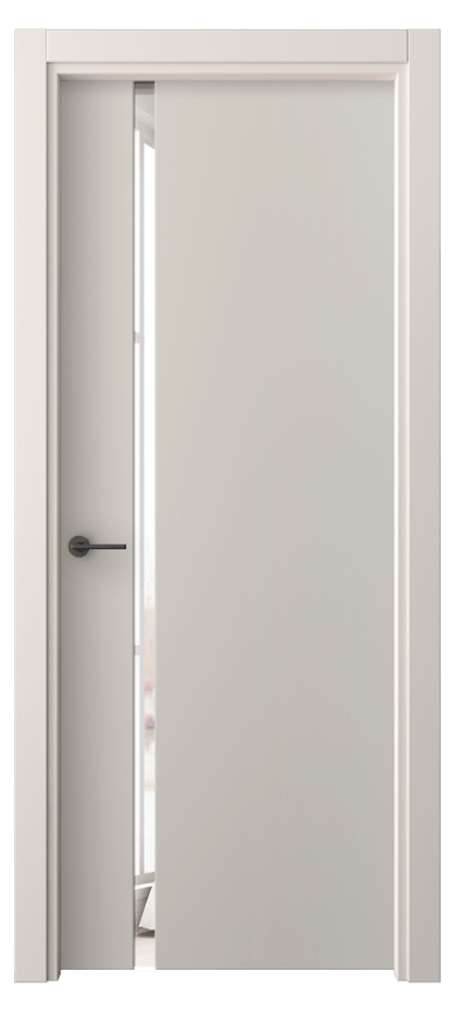 Межкомнатная дверь Freedom 4222 ПЭТ светло-серый Двустороннее зеркало, триплекс Цена 41910 ₽ | Volhovec