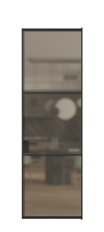 Алюминиевая дверь АЛПЛ040.03 Алюминий Черный Сатинированное бронзовое стекло, триплекс. Без короба чер Цена 132140 Стоимость комплекта двери включает:
1. Полотно (600/650/700/750/800/850/900/950*2000-2400 мм).
2. Короб
3. Комплект фурнитуры (2 торцевые петли и магнитный замок с ответной планкой). Фабрика дверей Волховец 8 (800) 551 43 19 Алюминиевая дверь АЛПЛ040.03 Алюминий Черный Сатинированное бронзовое стекло, триплекс Цена 132140 | Volhovec