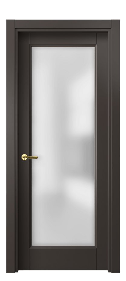Межкомнатная дверь Галант 1402 Матовый антрацит Сатинированное стекло Цена 51930 ₽ | Volhovec