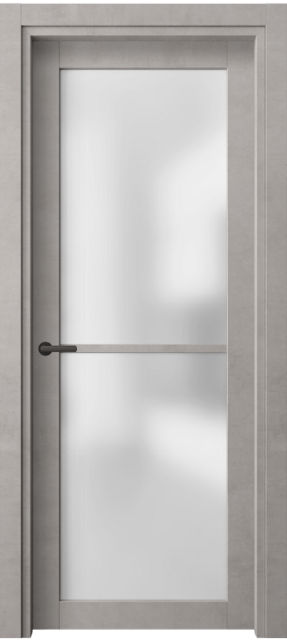 Межкомнатная дверь Нео 2108 Леон серебро Сатинированное стекло Цена 46050 ₽ | Volhovec