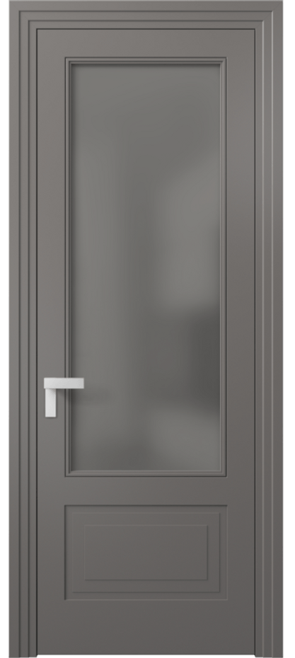 Дверь межкомнатная Rocca 8342 Матовый классический серый Сатинированное серое стекло, триплекс Каскадный компланарный наличник МКЛС Цена 85690 ₽ Наличники уже входят в базовый комплект. Фабрика дверей Волховец 8 (800) 551 43 19 Межкомнатная дверь Rocca 8342 Матовый классический серый Сатинированное серое стекло, триплекс Цена 85690 ₽ | Volhovec