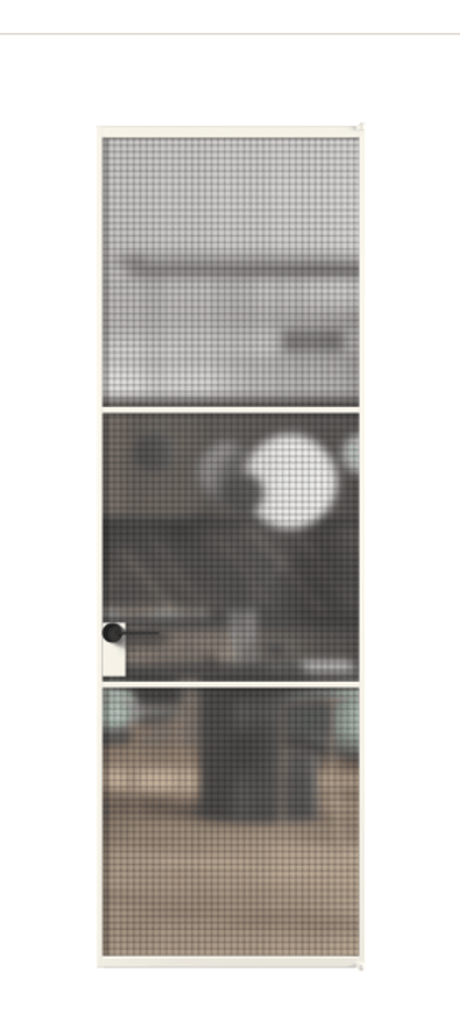 Алюминиевая дверь АЛПЛ040.03 Алюминий пудровый белый Декоративное стекло с сеткой "Mesh silver", триплекс. Без короба АПБЛ Цена 129200 Стоимость комплекта двери включает:
1. Полотно (600/650/700/750/800/850/900/950*2000-2400 мм).
2. Короб
3. Комплект фурнитуры (2 торцевые петли и магнитный замок с ответной планкой). Фабрика дверей Волховец 8 (800) 551 43 19 Алюминиевая дверь АЛПЛ040.03 Алюминий пудровый белый Декоративное стекло с сеткой "Mesh silver", триплекс Цена 129200 | Volhovec