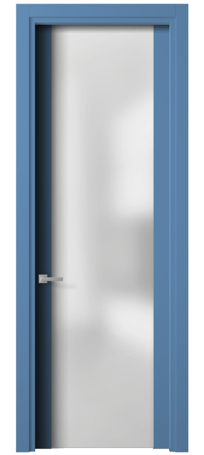 Межкомнатная дверь Planum 4114 Матовый белоснежный Сатинированное стекло Цена 84920 ₽ | Volhovec