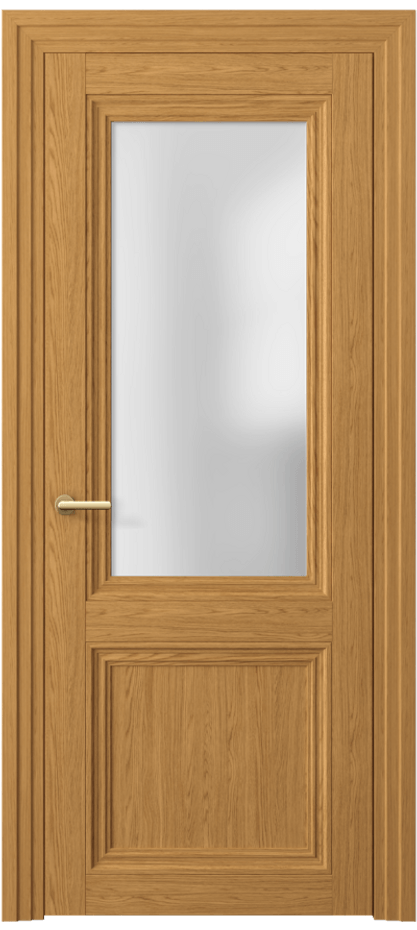 Межкомнатная дверь Центро 2524 Ванильный дуб Сатинированное стекло Цена 51630 ₽ | Volhovec