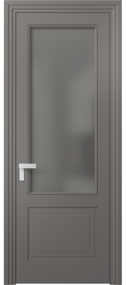 Дверь межкомнатная Rocca 8352 Матовый классический серый Сатинированное серое стекло, триплекс Каскадный компланарный наличник МКЛС Цена 85690 ₽ Наличники уже входят в базовый комплект. Фабрика дверей Волховец 8 (800) 551 43 19 Межкомнатная дверь Rocca 8352 Матовый классический серый Сатинированное серое стекло, триплекс Цена 85690 ₽ | Volhovec