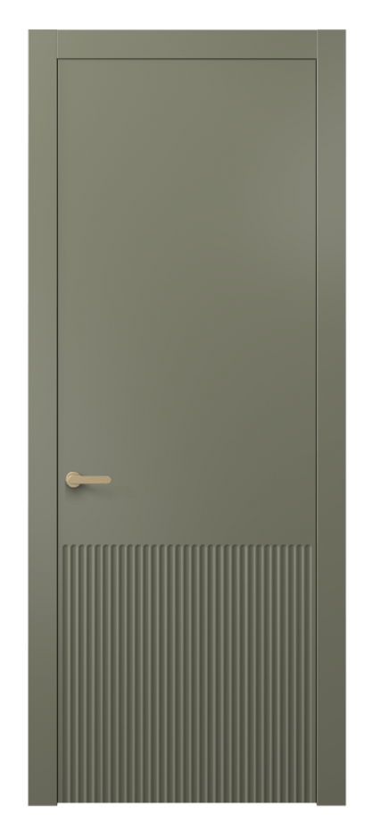 Межкомнатная дверь Альба 8645 Матовый оливковый тёмный  Цена 44400 ₽ | Volhovec