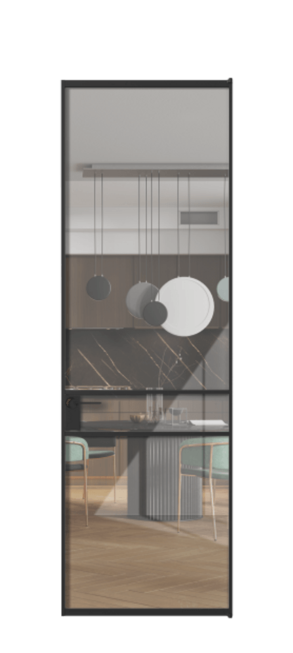 Алюминиевая дверь АЛПЛ040.02 Алюминий Черный Рефлективное прозрачное стекло "Stopsol", калёное. Без короба чер Цена 152780 Стоимость комплекта двери включает:
1. Полотно (600/650/700/750/800/850/900/950*2000-2400 мм).
2. Короб
3. Комплект фурнитуры (2 торцевые петли и магнитный замок с ответной планкой). Фабрика дверей Волховец 8 (800) 551 43 19 Алюминиевая дверь АЛПЛ040.02 Алюминий Черный Рефлективное прозрачное стекло "Stopsol", калёное Цена 152780 | Volhovec