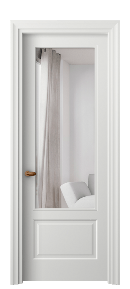 Межкомнатная дверь Esse 8542 Матовый светло-серый Двустороннее зеркало, триплекс, 7 мм Цена 59930 ₽ | Volhovec