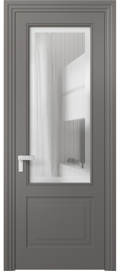 Дверь межкомнатная Rocca 8352 Матовый классический серый Сатинированное с гравировкой "Каннелюры", триплекс Каскадный компланарный наличник МКЛС Цена 95590 ₽ Наличники уже входят в базовый комплект. Фабрика дверей Волховец 8 (800) 551 43 19 Межкомнатная дверь Rocca 8352 Матовый классический серый Сатинированное с гравировкой "Каннелюры", триплекс Цена 95590 ₽ | Volhovec