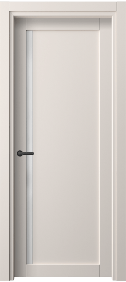 Межкомнатная дверь Нео 2110 ПЭТ тёплый-белый Сатинированное стекло Цена 38040 ₽ | Volhovec