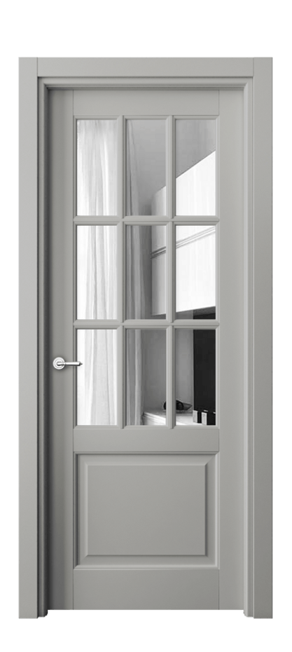 Межкомнатная дверь Toscana Grigliato 6312 Бук нейтральный серый Двустороннее зеркало, триплекс Цена 5760 AZE | Volhovec