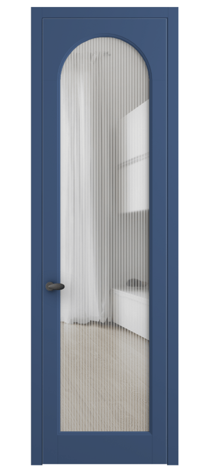 Межкомнатная дверь Palazzo 6804 Матовый белоснежный Рифлёное стекло "Moru", триплекс Цена 147730 ₽ | Volhovec