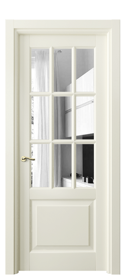 Межкомнатная дверь Lignum 0748 Бук молочно-белый Двустороннее зеркало, триплекс Цена 125180 ₽ | Volhovec