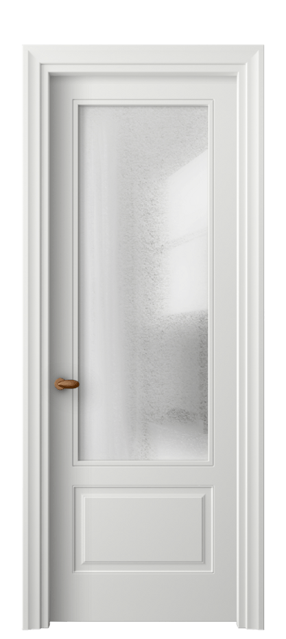 Межкомнатная дверь Esse 8542 Матовый светло-серый Фактурное стекло "Лёд", триплекс Цена 70990 ₽ | Volhovec