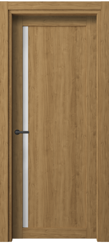 Межкомнатная дверь Нео 2110 Грецкий орех Сатинированное стекло Цена 34530 ₽ | Volhovec