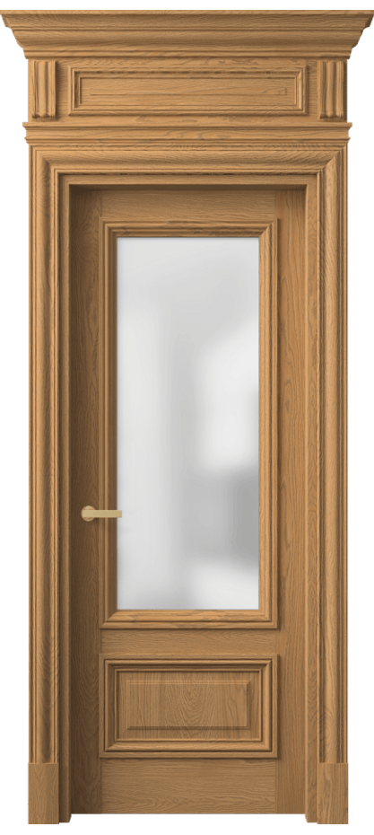 Межкомнатная дверь Антик 7306 Дуб пшеничный матовый Сатинированное стекло Цена 315540 ₽ | Volhovec