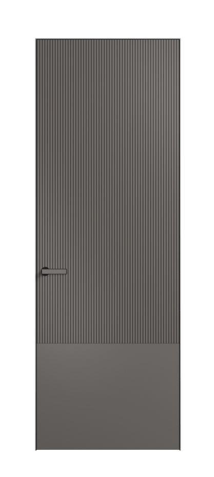 Дверь межкомнатная Velvet 8203 Матовый классический серый. Скрытый короб Черный Цена 71470 . Фабрика дверей Волховец 8 (800) 551 43 19 Межкомнатная дверь Velvet 8203 Матовый классический серый. Цена 71470 | Volhovec