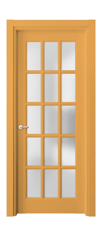 Межкомнатная дверь Toscana Grigliato 6311 Бук белоснежный Сатинированное стекло Цена 7300 AZE | Volhovec