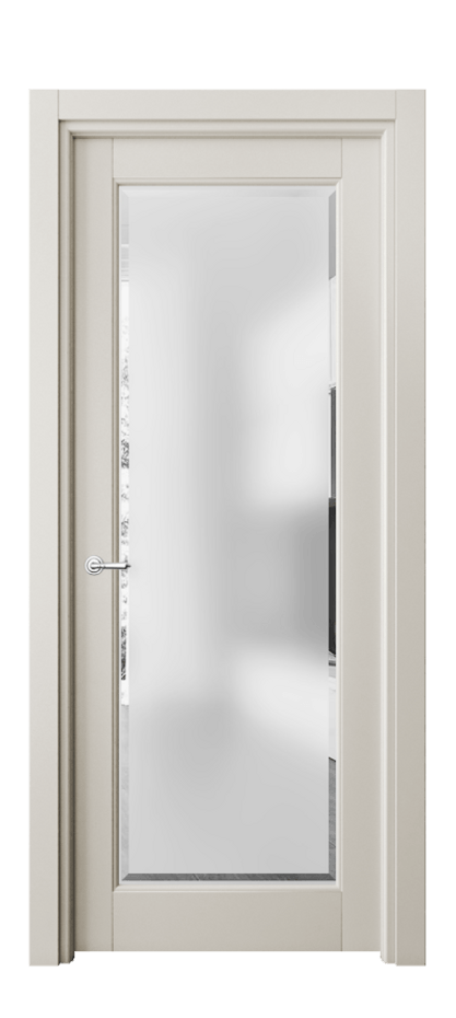 Дверь межкомнатная Toscana Rombo 6300 Бук облачный серый Сатинированное стекло с фацетом Гладкий наличник БОС Цена 80170 ₽ Наличники уже входят в базовый комплект. Фабрика дверей Волховец 8 (800) 551 43 19 Межкомнатная дверь Toscana Rombo 6300 Бук облачный серый Сатинированное стекло с фацетом Цена 80170 ₽ | Volhovec