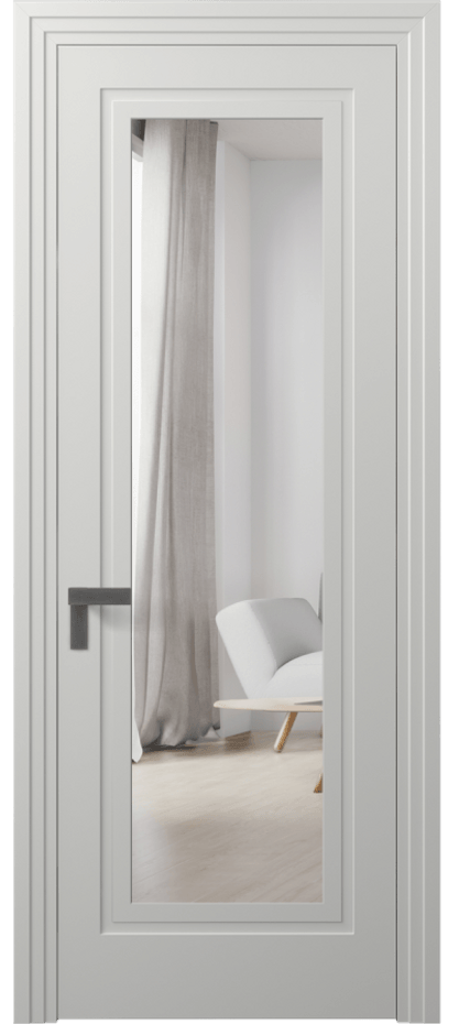 Дверь межкомнатная Rocca 8303 Матовый светло-серый Двустороннее зеркало, триплекс, 7 мм Каскадный компланарный наличник МССР Цена 68551 ₽ Наличники уже входят в базовый комплект. Фабрика дверей Волховец 8 (800) 551 43 19 Межкомнатная дверь Rocca 8303 Матовый светло-серый Двустороннее зеркало, триплекс, 7 мм Цена 68551 ₽ | Volhovec