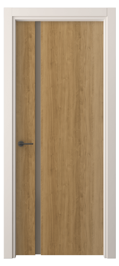 Межкомнатная дверь Freedom 4222 Грецкий орех Сатинированное бронзовое стекло, триплекс Цена 55760 сом | Volhovec