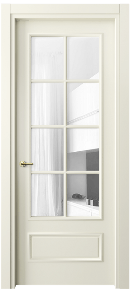 Дверь межкомнатная Paris 8112 Матовый молочно-белый Прозрачное стекло Гладкий наличник ММБ Цена 79640 ₽ Наличники уже входят в базовый комплект. Фабрика дверей Волховец 8 (800) 551 43 19 Межкомнатная дверь Paris 8112 Матовый молочно-белый Прозрачное стекло Цена 79640 ₽| Volhovec