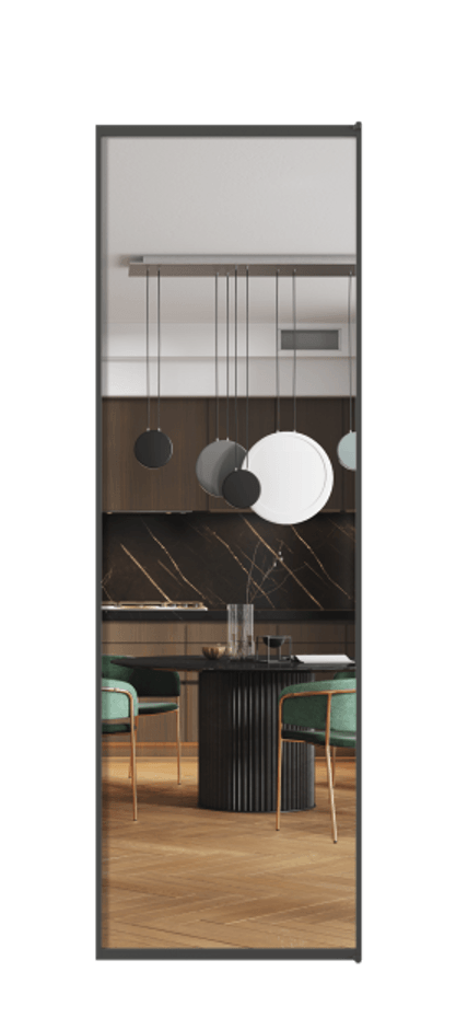 Алюминиевая дверь АЛПЛ040.01  Прозрачное стекло "Кристал Вижн", калёное Цена 159950  | Volhovec