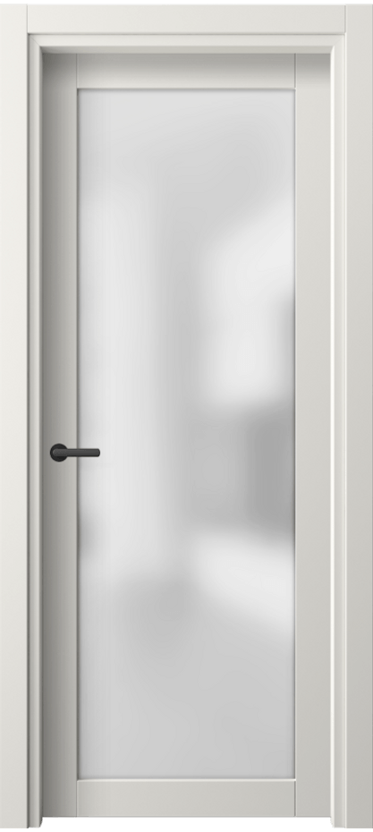 Межкомнатная дверь Нео 2102 ПЭТ белоснежный Сатинированное стекло Цена 31980 ₽ | Volhovec