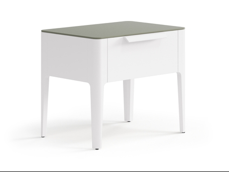 Мебель Тумба прикроватная Piega 1 ящик. Цвет Матовый пудровый белый. Материал Гладкая эмаль. Коллекция Тумба прикроватная Piega 1 ящик. Фото. Мебель Тумба прикроватная Piega 1 ящик. Цвет Матовый пудровый белый. Материал Гладкая эмаль. Коллекция Тумба прикроватная Piega 1 ящик. Картинка.