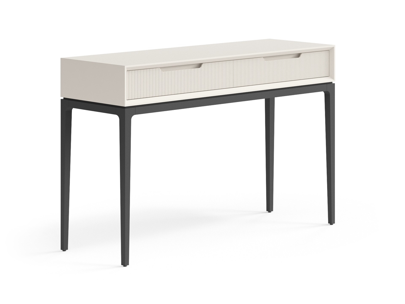 Консоль Velvet 2 ящика Матовый облачно-серый